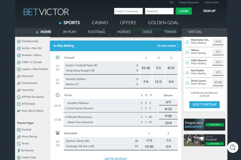 BetVictor Képernyőkép 1